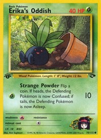 Erika's Oddish 070/132 · 1st Edition