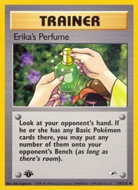 Erika's Perfume 110/132 Gym Heroes 1st Edition Pokémon card