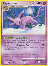 Espeon 18/100 · Reverse Holo
