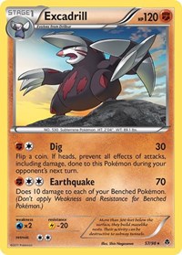 Excadrill 57/98 · Reverse Holo