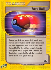 Fast Ball 124/144 Skyridge Pokémon card