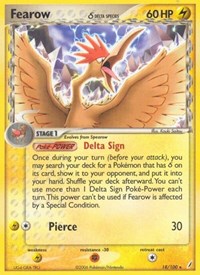Fearow (Delta Species) 18/100 · Reverse Holo