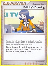 Felicity's Drawing 98/106 Great Encounters Reverse Holo Pokémon card