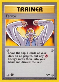 Fervor 124/132 Gym Challenge 1st Edition Pokémon card