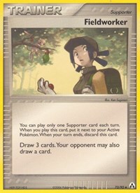 Fieldworker 73/92 EX Legend Maker Pokémon card