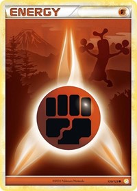 Fighting Energy 120/123 HeartGold SoulSilver Pokémon card