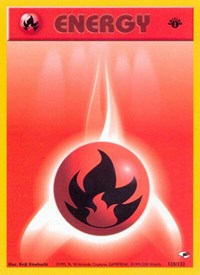 Fire Energy 128/132 Gym Heroes Pokémon card