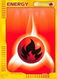 Fire Energy 161/165 Expedition Pokémon card