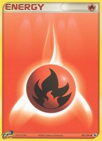 Fire Energy 108/109 EX Ruby and Sapphire Reverse Holo Pokémon card