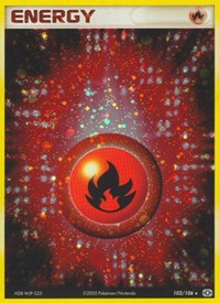 Fire Energy 102/106 EX Emerald Pokémon card