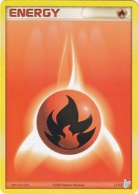 Fire Energy 11/12 EX Trainer Kit 2: Plusle & Minun Pokémon card