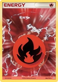 Fire Energy 106/110 EX Holon Phantoms Pokémon card