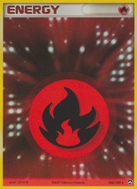 Fire Energy 104/108 EX Power Keepers Pokémon card