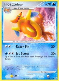 Floatzel 58 · Reverse Holo