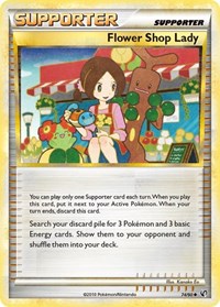 Flower Shop Lady 74/90 Undaunted Pokémon card