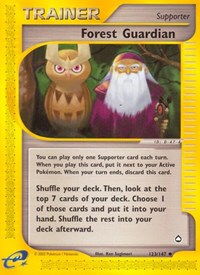 Forest Guardian 123/147 Aquapolis Reverse Holo Pokémon card