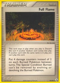 Full Flame 74/92 EX Legend Maker Reverse Holo Pokémon card