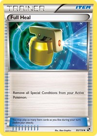 Full Heal 95/114 Black and White Reverse Holo Pokémon card