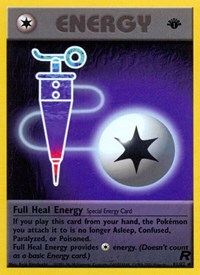 Full Heal Energy 81/82 Team Rocket 1st Edition Pokémon card