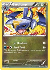 Garchomp 91/124 · Reverse Holo