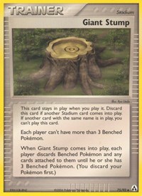 Giant Stump 75/92 EX Legend Maker Reverse Holo Pokémon card