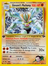 Giovanni's Machamp 006/132 · 1st Edition