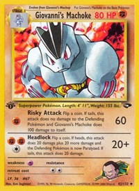 Giovanni's Machoke 042/132 · 1st Edition