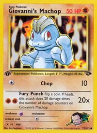 Giovanni's Machop 072/132 · 1st Edition