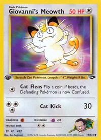 Giovanni's Meowth 074/132 · 1st Edition