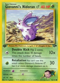 Giovanni's Nidoran M 076/132 · 1st Edition