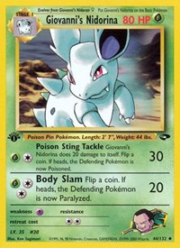 Giovanni's Nidorina 044/132 · 1st Edition