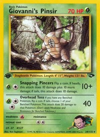 Giovanni's Pinsir 024/132 · 1st Edition