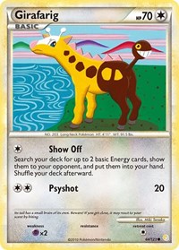 Girafarig 64/123 · Reverse Holo