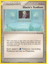 Glacia's Stadium 76/108 EX Power Keepers Reverse Holo Pokémon card