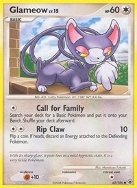 Glameow 65/100 · Reverse Holo