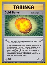 Gold Berry 093/111 Neo Genesis 1st Edition Pokémon card