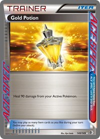 Gold Potion 140/149 Boundaries Crossed Pokémon card