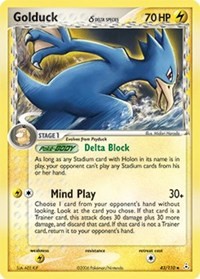 Golduck (Delta Species) 43/110 · Reverse Holo