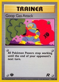 Goop Gas Attack 78/82 Team Rocket 1st Edition Pokémon card