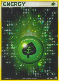 Grass Energy 101/106 EX Emerald Pokémon card