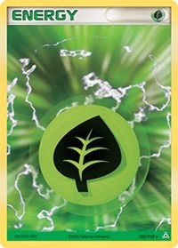 Grass Energy 105/110 EX Holon Phantoms Pokémon card