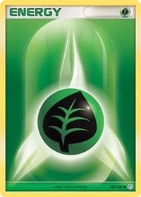 Grass Energy 123/130 Diamond and Pearl Pokémon card