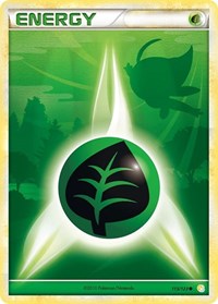 Grass Energy 115/123 HeartGold SoulSilver Pokémon card