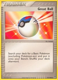 Great Ball 77/108 EX Power Keepers Reverse Holo Pokémon card