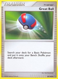 Great Ball 85/100 Stormfront Reverse Holo Pokémon card
