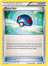 Great Ball 129/149 Boundaries Crossed Reverse Holo Pokémon card