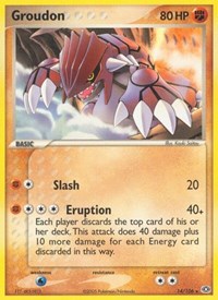 Groudon 14/106 · Reverse Holo