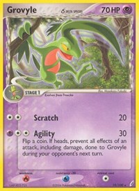 Grovyle (Delta Species) 19/100 · Reverse Holo
