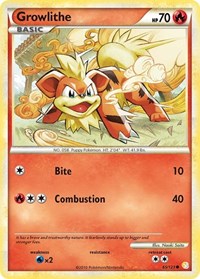 Growlithe 65/123 · Reverse Holo