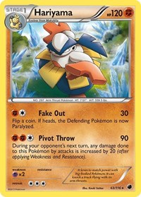 Hariyama 63/116 · Reverse Holo